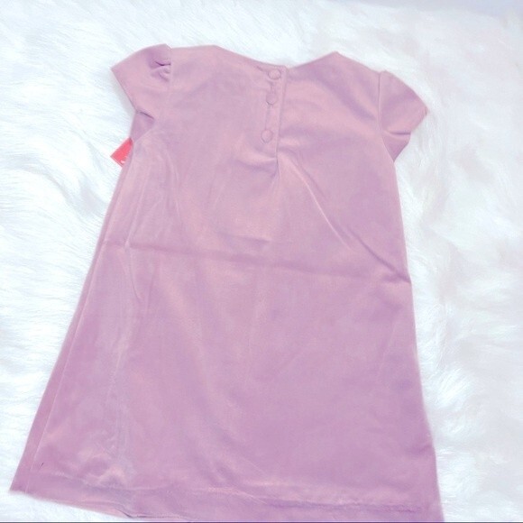 LULURAIN Toddler girls scalloped velvet dress. 2T. - Picture 3 of 9